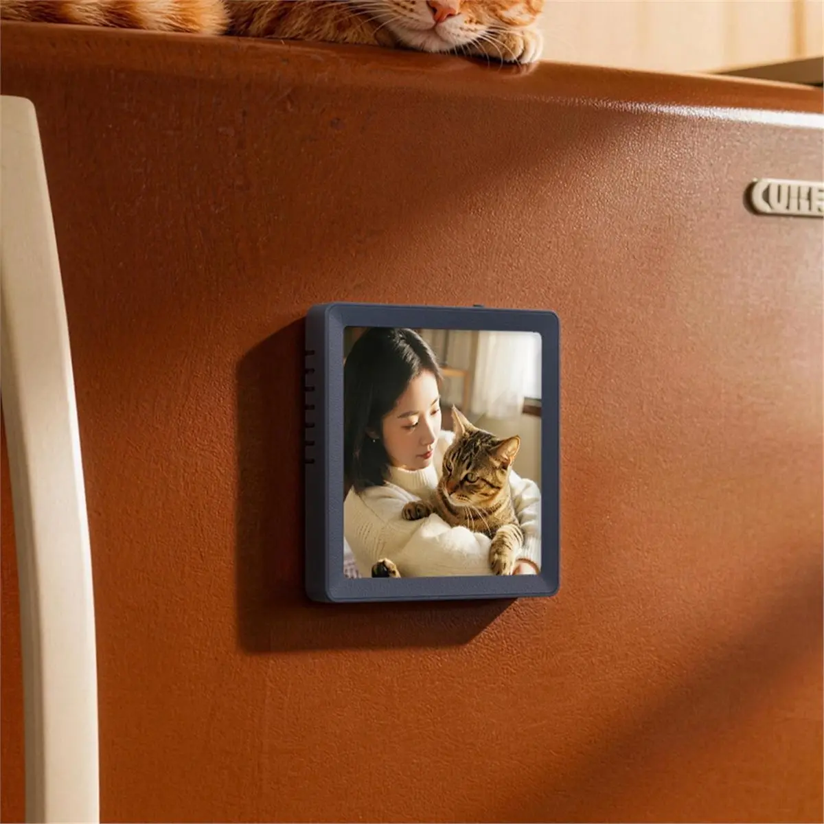 newA10R 4-Inch Electronic Photo Album Music Frame Bluetooth Speaker Personalized Music Audio Support Recording TF Playback C