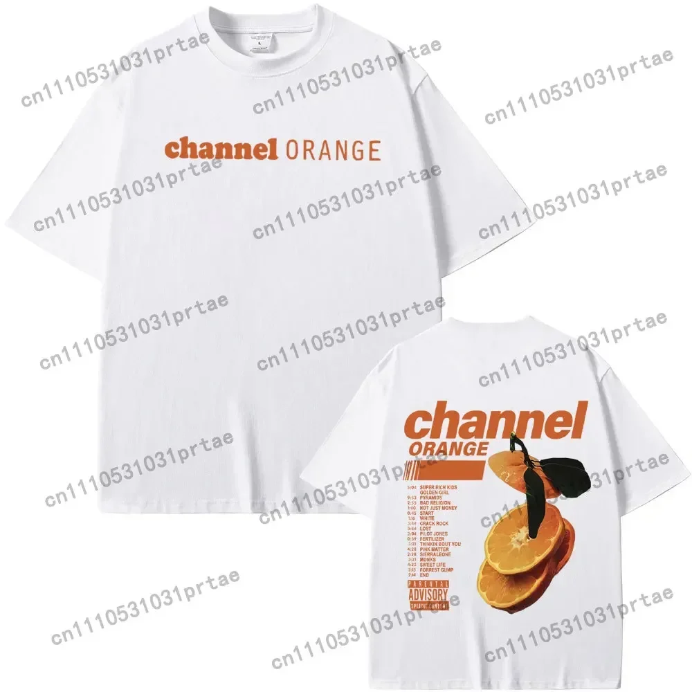 Rapper Frank Channel Orange Graphic Print Tshirt Ocean Oversized T-shirts Blond Hip Hop Vintage T Shirt Men's Fashion Streetwear