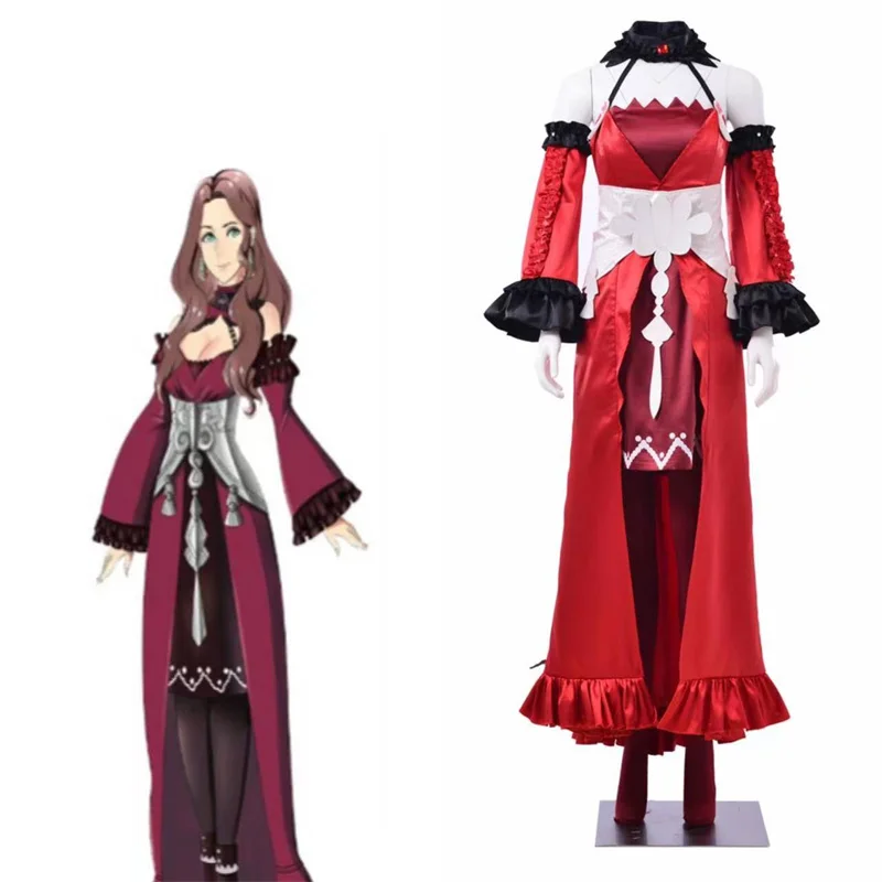 Fire Emblem Three Houses Cosplay Costume pour femme, Dorothea, Timeskip, Robe pour adulte, Tenue de fête d'Halloween, 5 ans