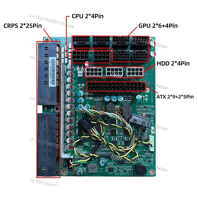 

Fully modular 1 + 1 redundant power module adapter board, suitable for servers, high efficiency 3000W computer power supply