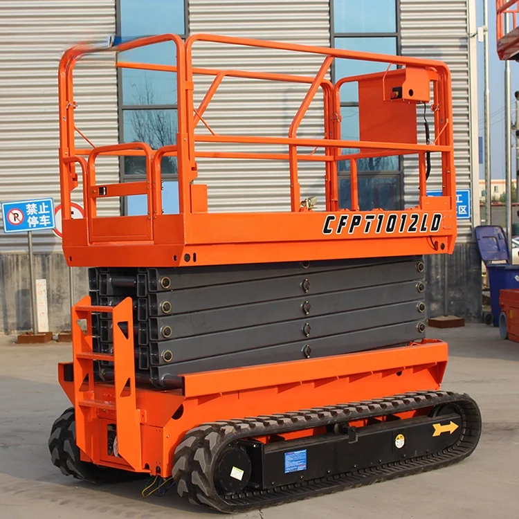 YG Hydraulic Scissor Lift Electric Track Crawler Scissor Lift Man Lift/Diesel Tracked Scissor Lift/All Terrain Lift Platform