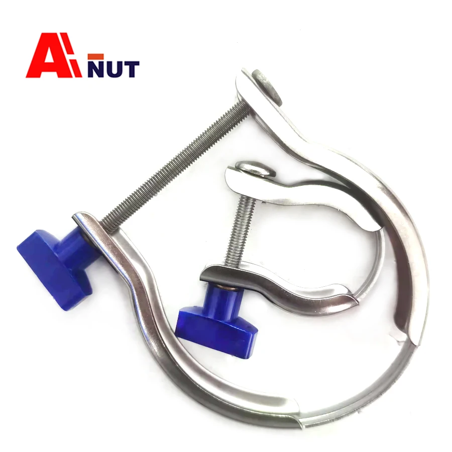 

304 Stainless Steel Vacuum KF Spring Clamp WIth Blue Nut,L039