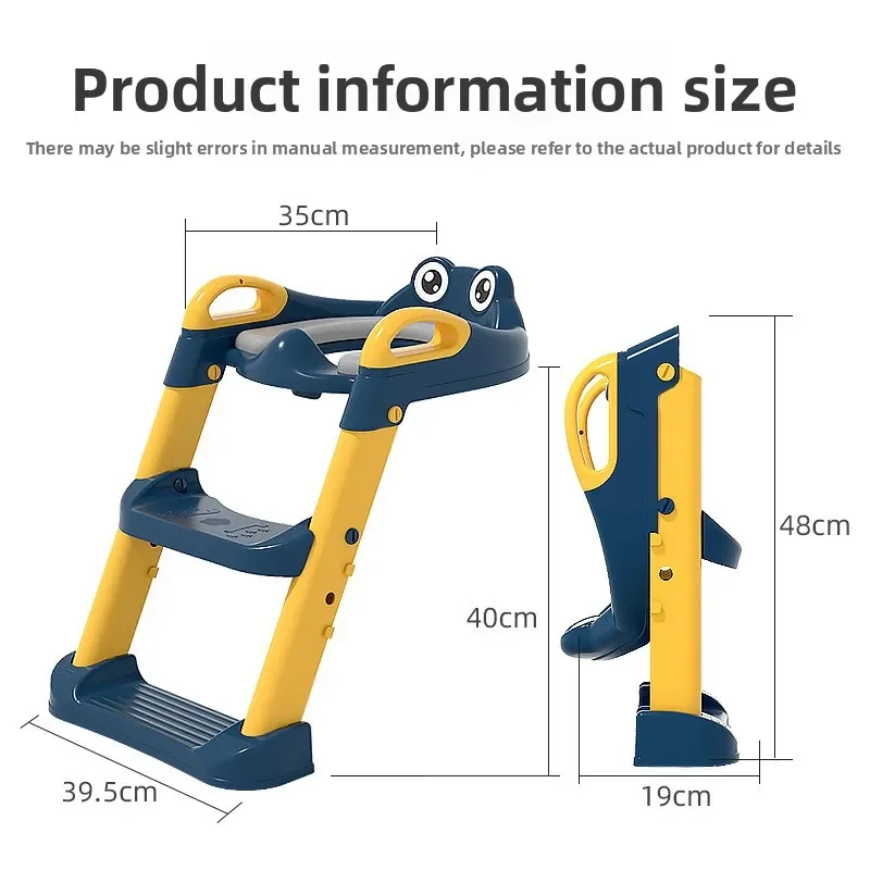 جديد الأطفال سلم المرحاض الرضع طفل خطوة للطي تخزين مقعد المرحاض مساعد المرحاض سلم سلامة الطفل الراحة مقعد المرحاض #6