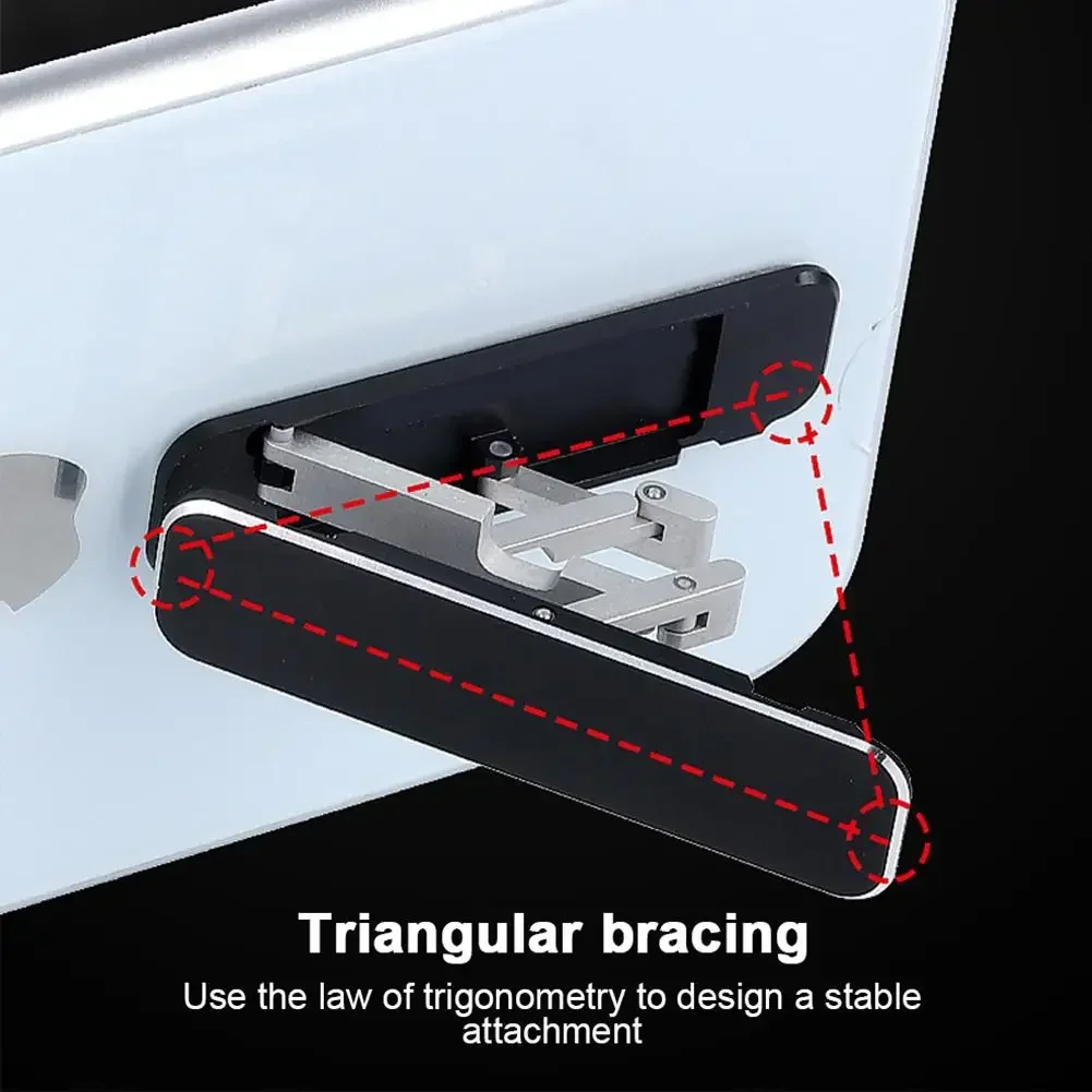 حامل هاتف محمول عالمي صغير غير مرئي قابل للطي من سبائك الألومنيوم لسطح المكتب حامل مادة زاوية قابلة للتعديل