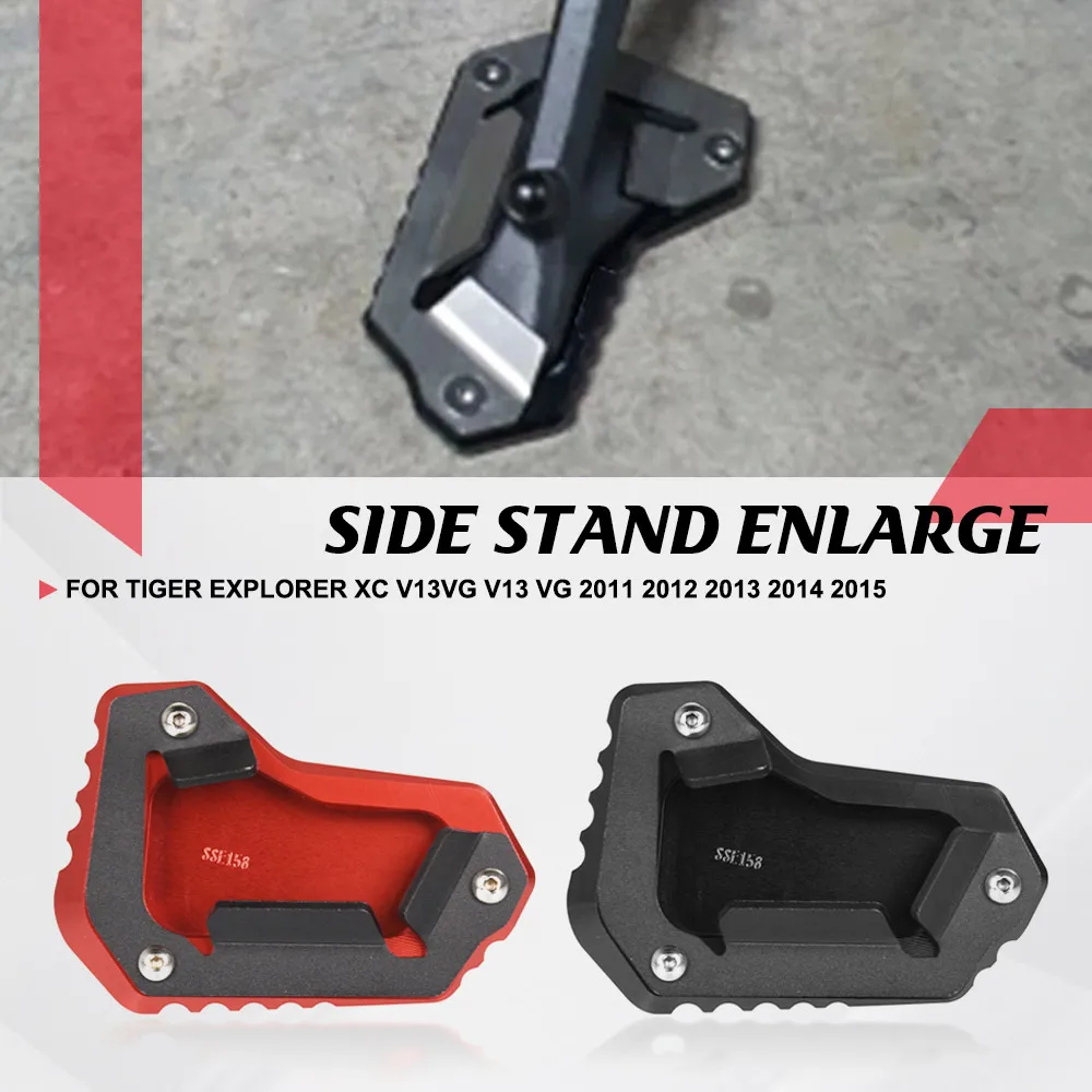 

Motorcycle Kickstand Foot Side Extension Pad Stand Support Plate For Tiger Explorer XC V13VG V13 VG 2011 2012 2013 2014 2015