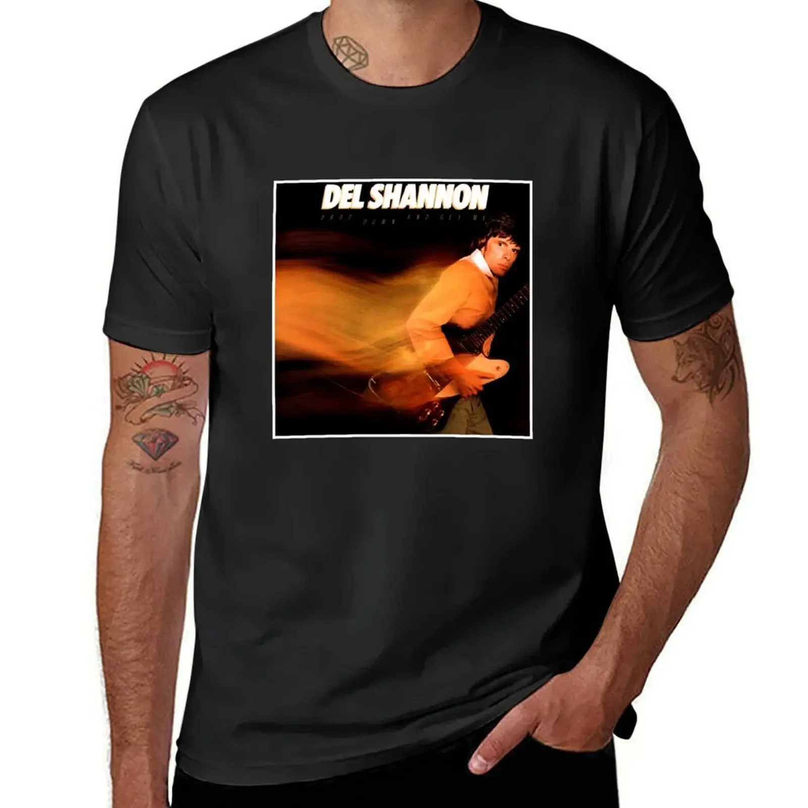 

Del Shannon Drop Down And Get Me Album Cover T-Shirt aesthetic clothes customs heavyweight t shirts for men