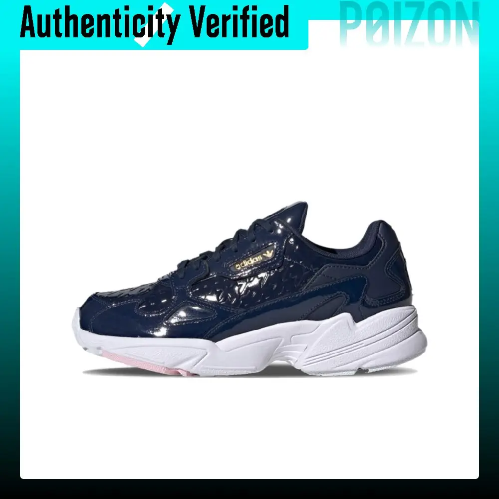 Adidas Originals Falcon Chunky Sneakers Women's Low-top Navy Blue FV1119