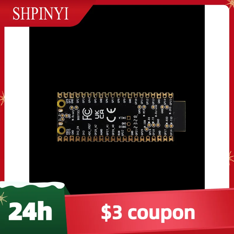 

Комплект макетной платы Raspberry Pi HF-PICOW Board RP2040, двухъядерный маломощный микрокомпьютер, высокая производительность с Wi-Fi и BLE