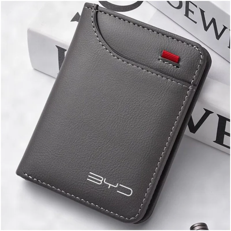 Portefeuille en cuir pour homme, porte-documents en cuir PU, modèle fin, pour BYD Seal U, Dolphin Mini, Sealion 7, Song Pro, ATTO 3, Yuan UP, Dolphin, Seal 5.