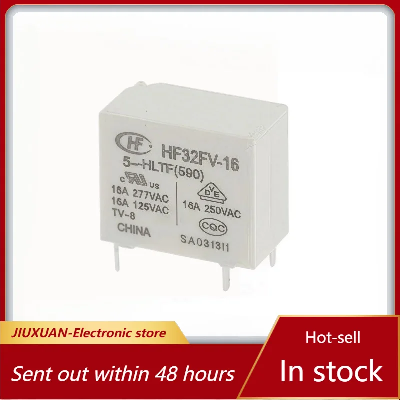 New 1pcs/lot HF32FV-16-5-HLTF 4-pin sensitive type, a set of normally open ultra small 16A 277VAC