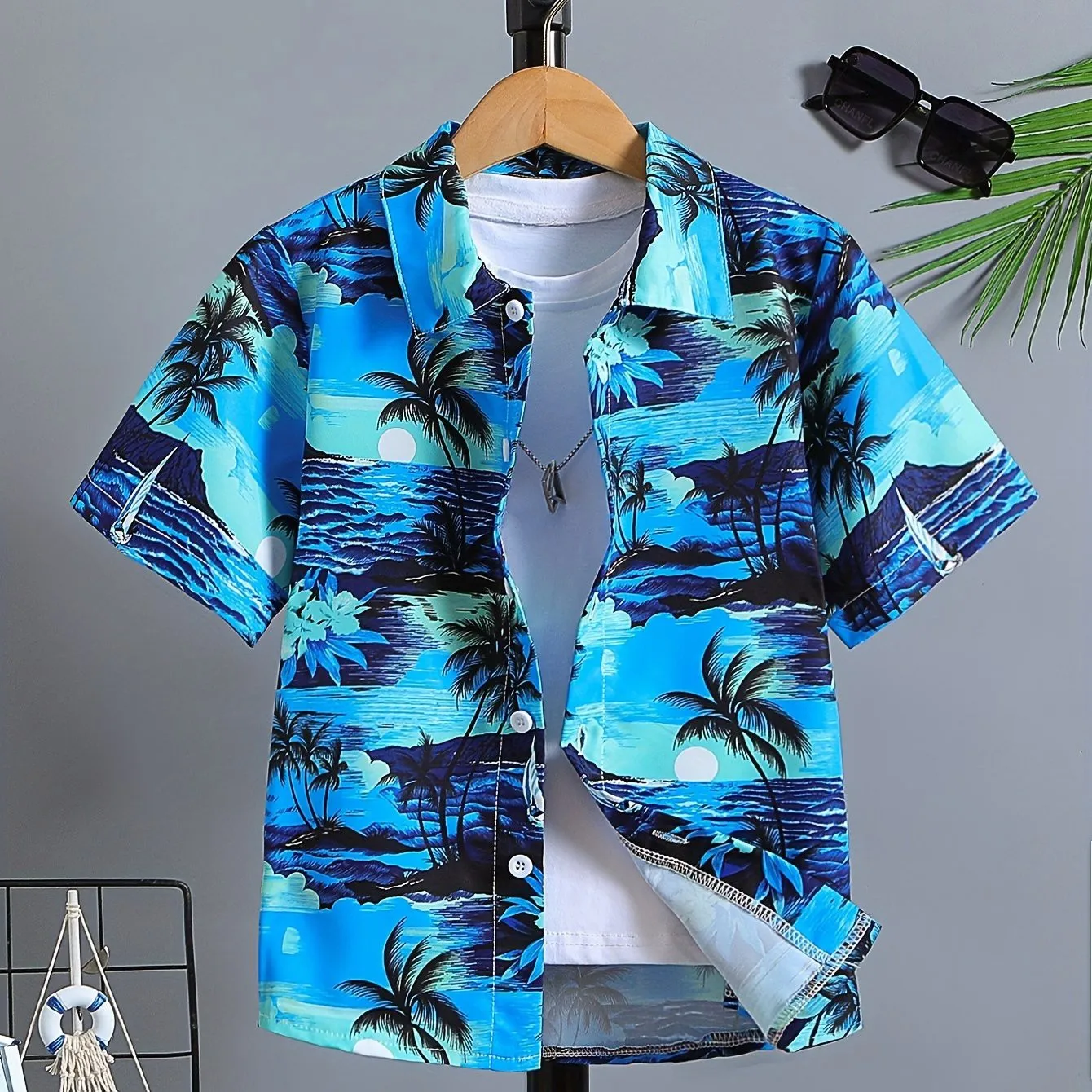 

Children's Shirts Kids Clothes Short Sleeve Hawaiian Shirts for Kids Blouses Casual Turn down Kids Shirts Children's Clothing