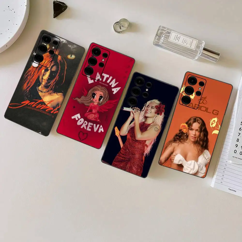 K-Karol G Tropicoqueta Phone Case For Samsung S 24 fe 25 Ultra plus 20 lite 21 30 22 23 24 22 Ultra 5G Fundas