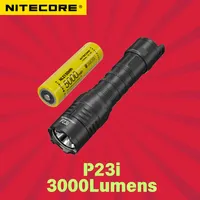 NITECORE P23i LED Tactical Flashlight 3000Lumens High-Powerful Rechargabel Troch Lantern With 21700 NL2150HPI Battery