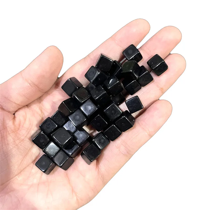 50pcs/set 8mm high quality clear Cube Dice Chess Pieces Token Square Corner Crystal Dice for Puzzle Game board game components, image 10
