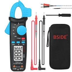 BSIDE ACM81 Digital Clamp Meter Auto-Rang TRMS 1mA Accuracy 200A Current DC AC Multimeter Vol Ohm Diode Temperature NCV Tester