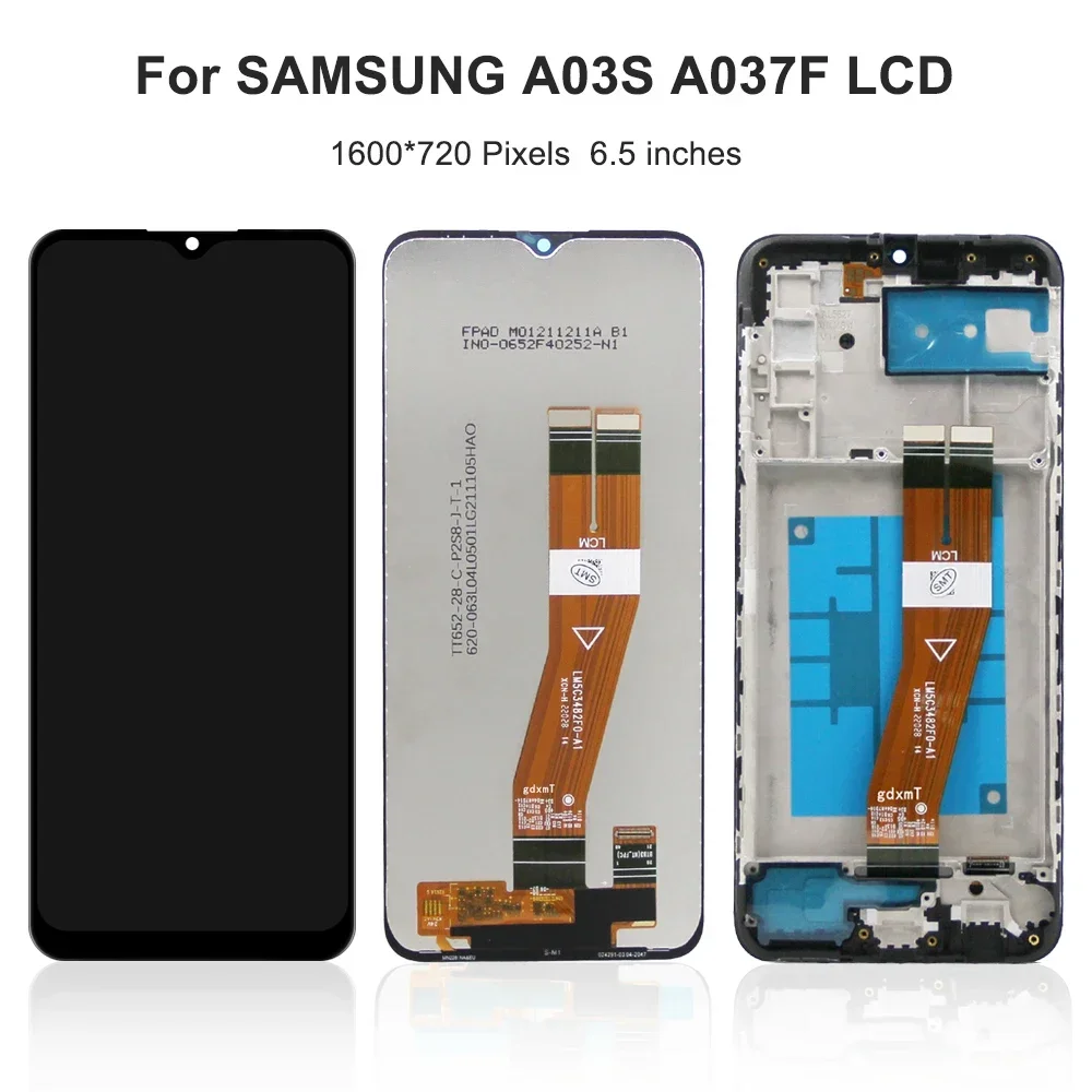 6.5''A03S Para Samsung Para A037F A037M A037G A037U A037W Display LCD Touch Screen Digitador Assembléia Substituição