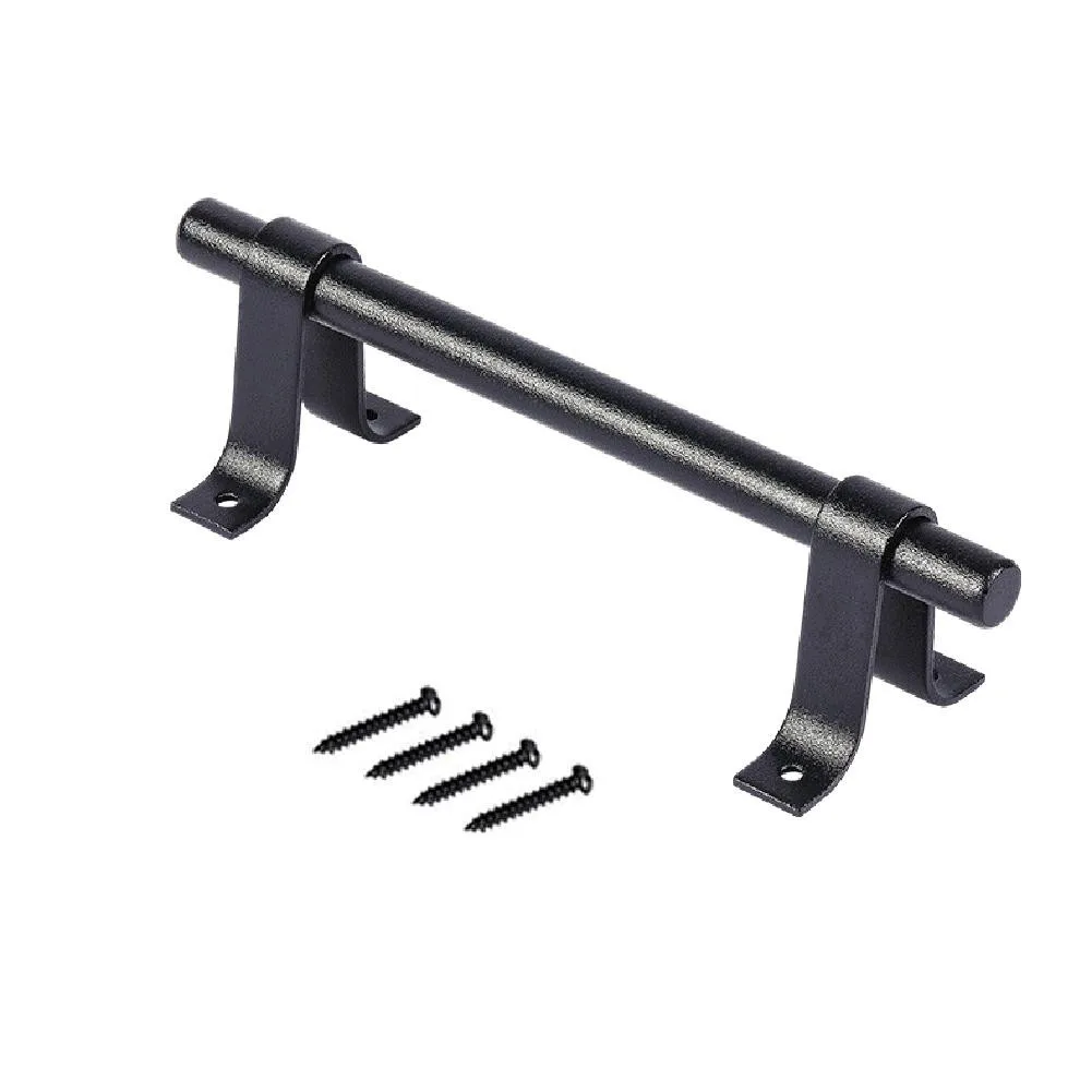 

Ручка для деревенской двери сарая, фурнитура для раздвижных дверей, углеродистая сталь, винтажный стиль и функциональность для различных типов дверей