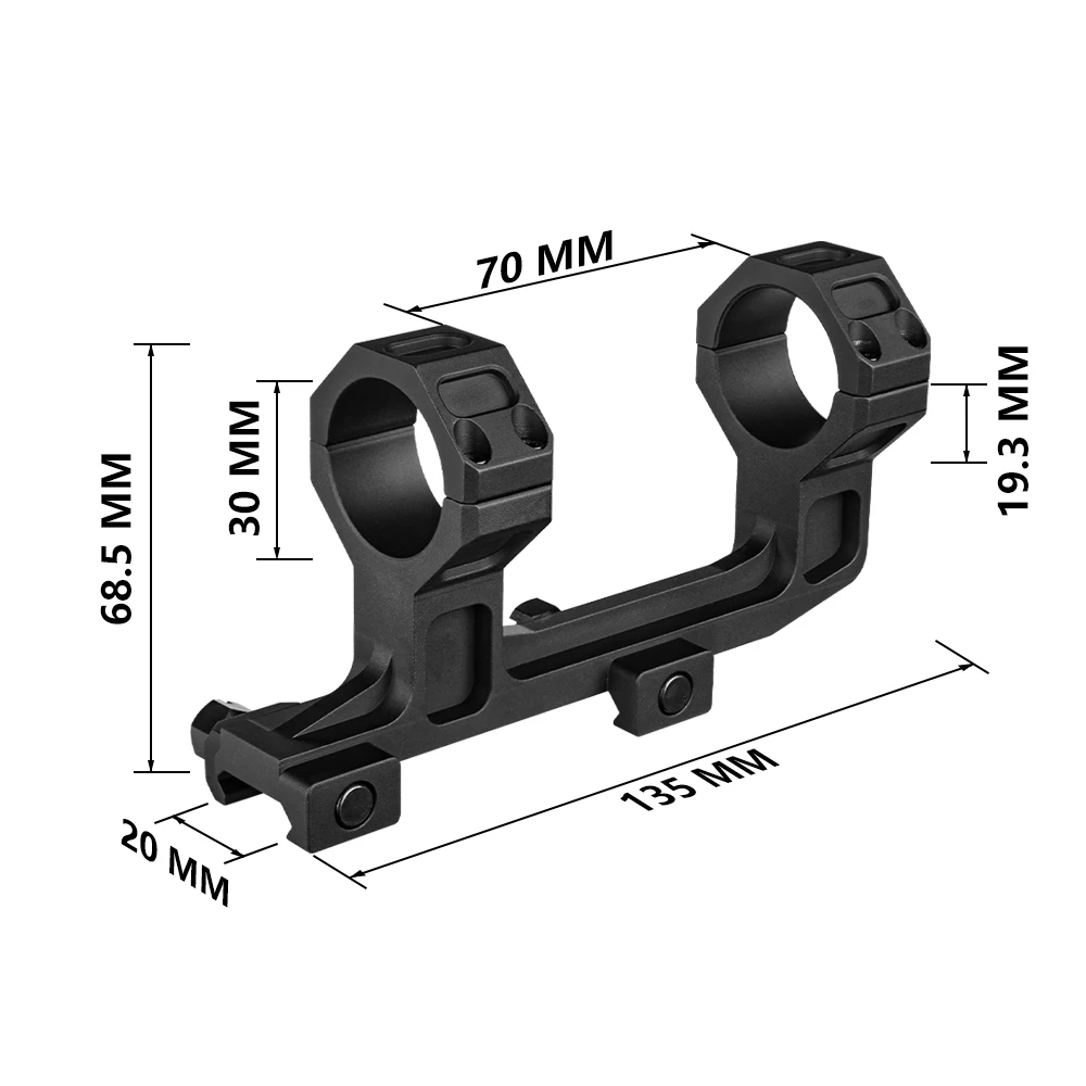 SPINA OPTICS 30mm High Mount Scope Rings Tactical Hunting Riflescope 20mm Picatinny Scope Aluminum M4 AR15 Recoil.308.556