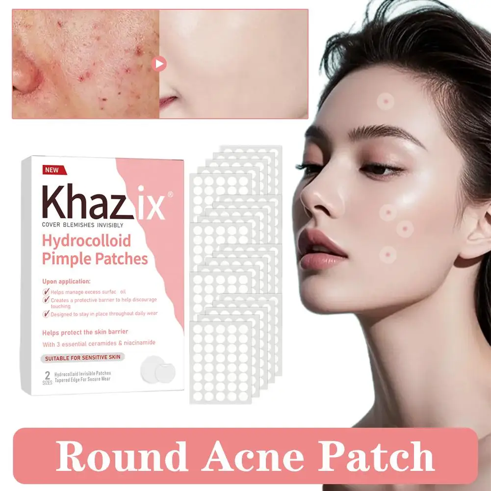24/200/800 unidades de Adesivos para Acne, Adesivos de Cuidados com a Pele, Transparentes Circulares, para Cobertura de Manchas Faciais, Ferramentas d