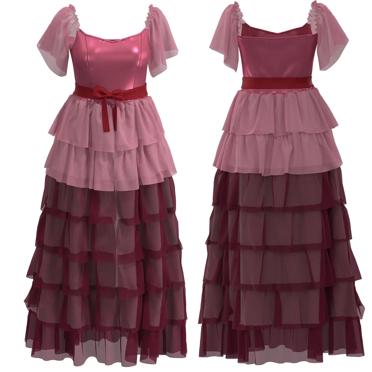 Vestido rosa de princesa Hermione Granger para mujer, disfraz de Halloween, Maigc, ropa de actuación para fiesta escolar