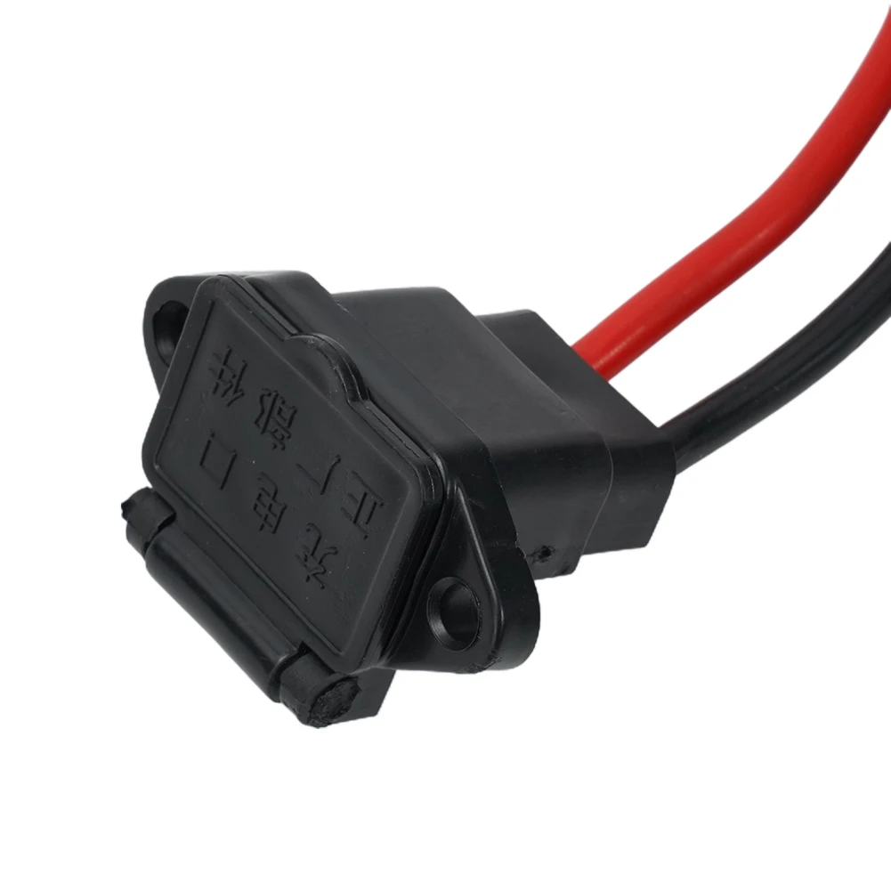High Quality Socket Charger Electrical ABS + Copper About 20CM Electrical Motorcycle Parts Motorcycle High Quality