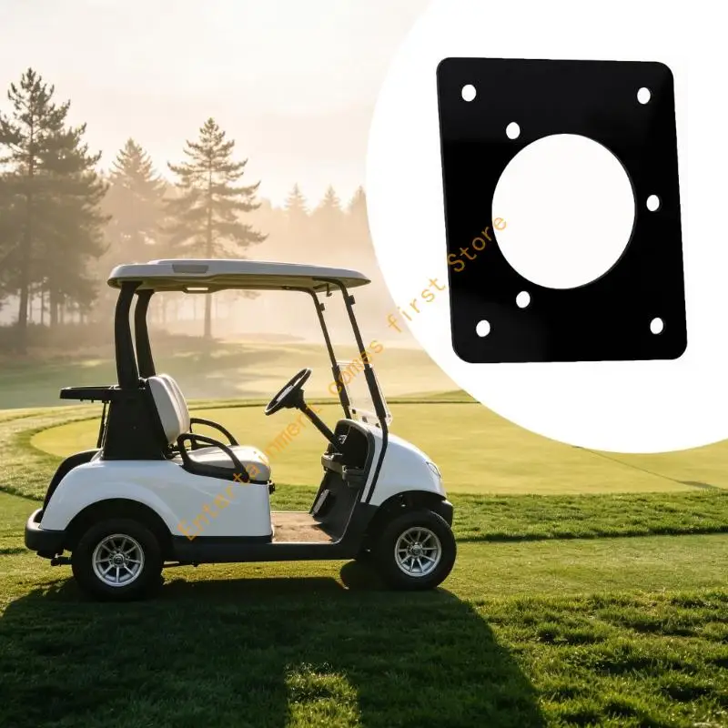 Replacement Golf Cart Port Panel for Charging Port Change, Acrylic Adapter Plate with Clear Mount Layout and Drilled Mount
