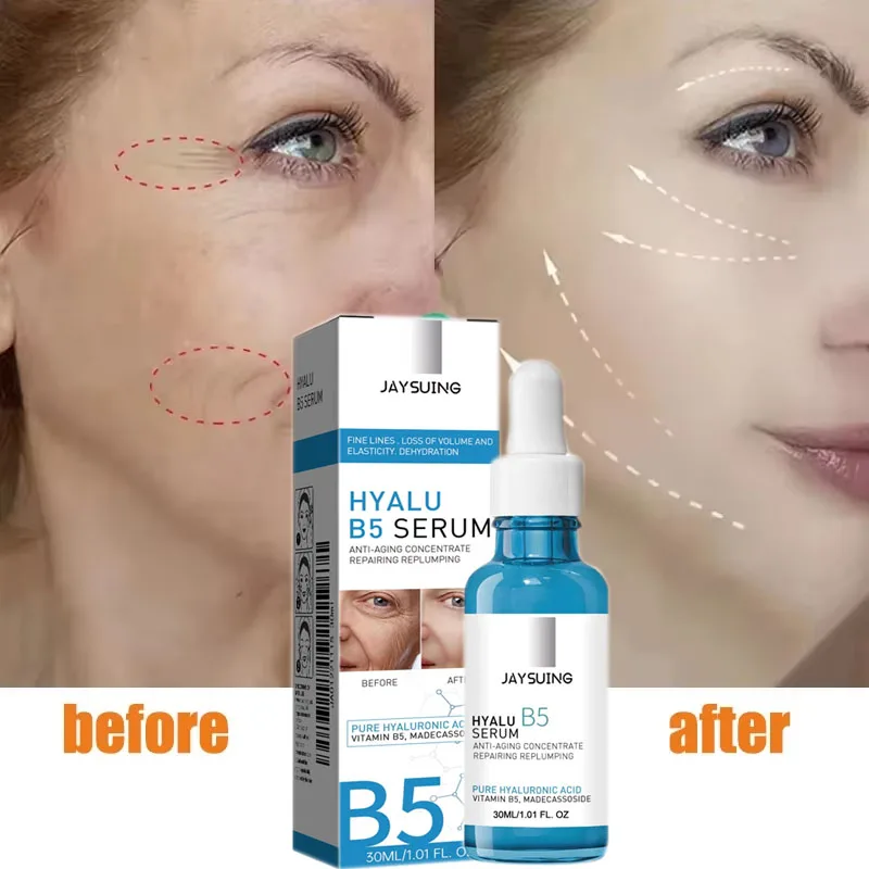 

Pure Hyaluronic Acid B5 Serum For Face Wrinkle Removal Firming Lifting Fine Lines Moisturizing Pore Shrink Hyalu B5 Facial Serum