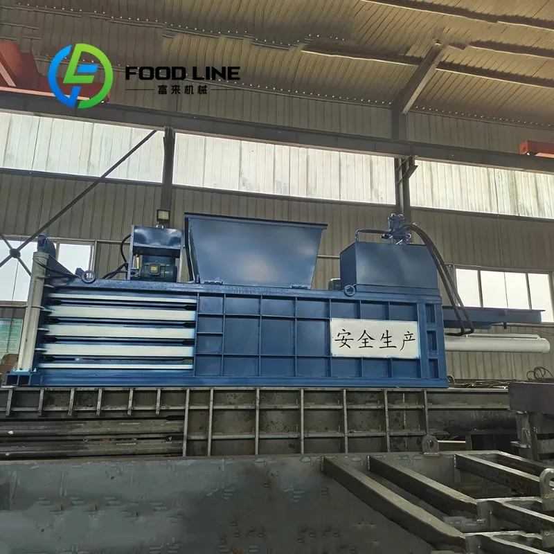 Horizontal Hydraulic Baler User Friendly Control Panel Hydraulic Baler Convenient Parameter Adjustment For Different Raw