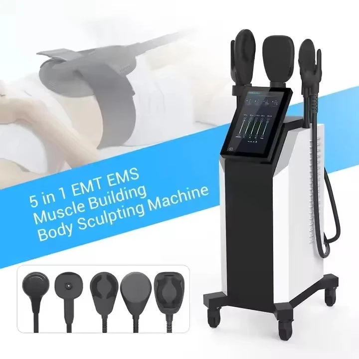 HIEMT EMS 5 Handles Water Cooling Muscle Building Abdominal Sculpting Muscle Building Ems Muscle Trainer Stimulator Machine