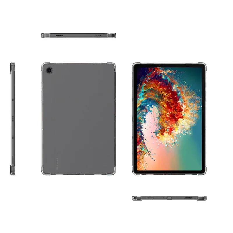 Силиконовый чехол для Samsung Galaxy Tab A9 / A9 Plus 2023 A9 + SM-X210 X110 8,7 ''11'', прозрачная подушка безопасности, мягкая задняя крышка из ТПУ для планшета