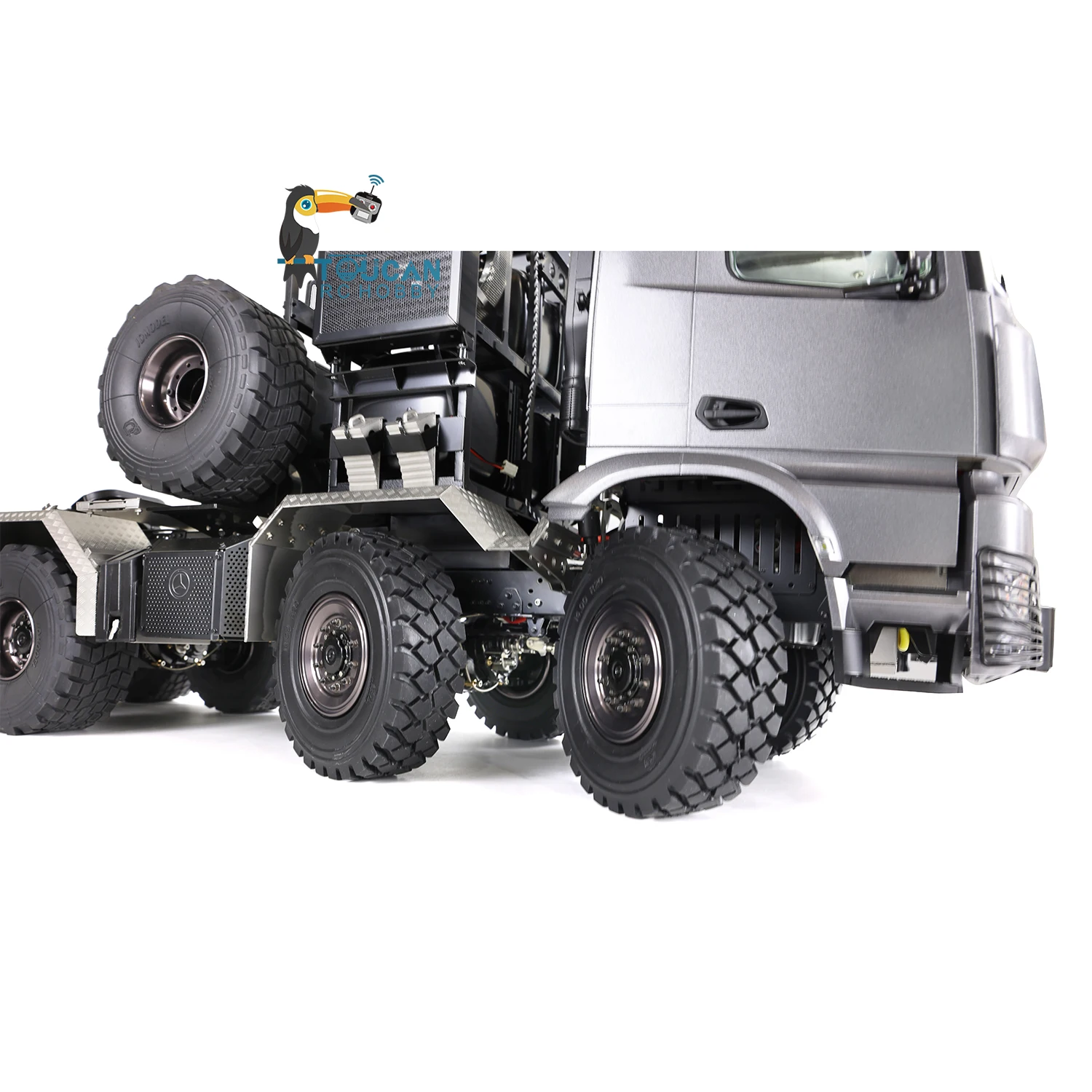 In Stock 1/14  JDM 8*8 Metal Off-road RC Tractor Model With Differential Axle 3Speed Gearbox Sound Light System Outdoor Toy