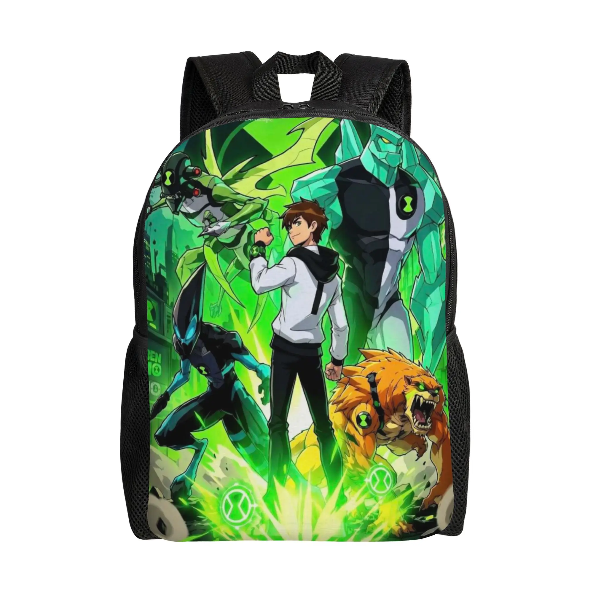 Back to school season Vintage Ben10 Hero Comic Poster Art Knapsack  Men Women Adult Backpack
