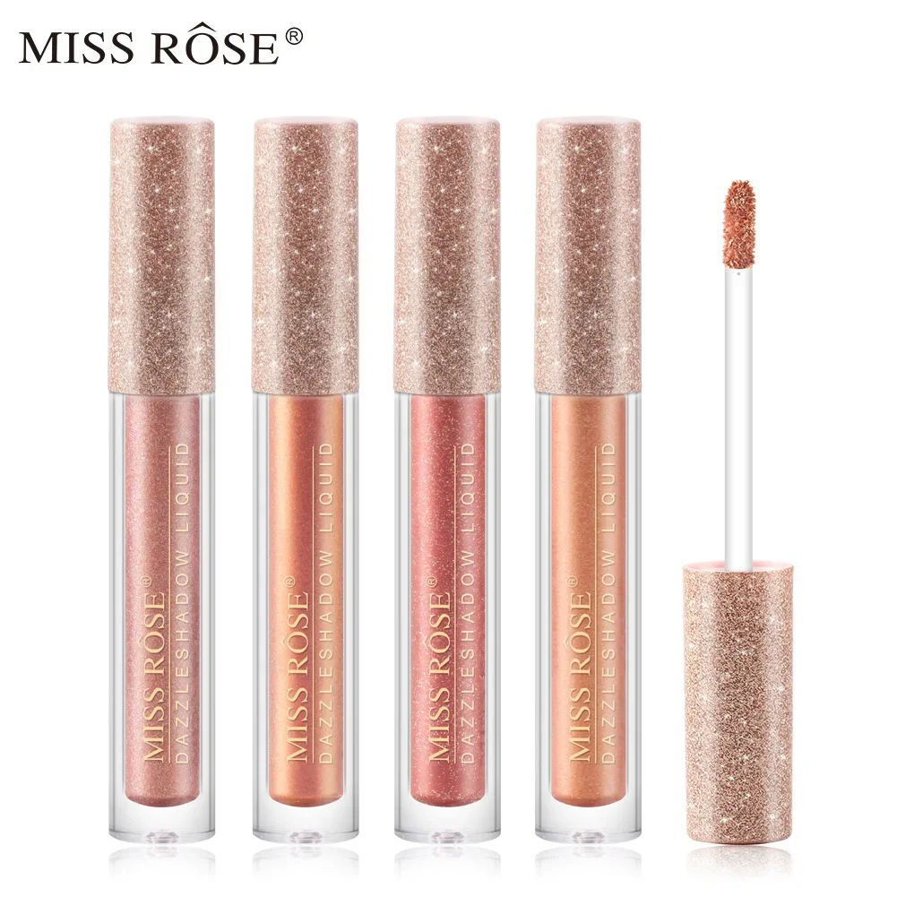 MISS ROSE Glitter Liquid Eyeshadow Stick Waterproof Longwear Metallic Pigment Easy To Make up Shimmer Eye shadow Blush Cosmetics