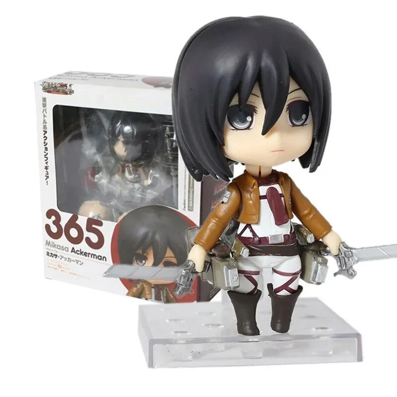 Attack on Titan Anime Figures Mikasa·Ackerman 365 Action Toys for Children Collector 10cm