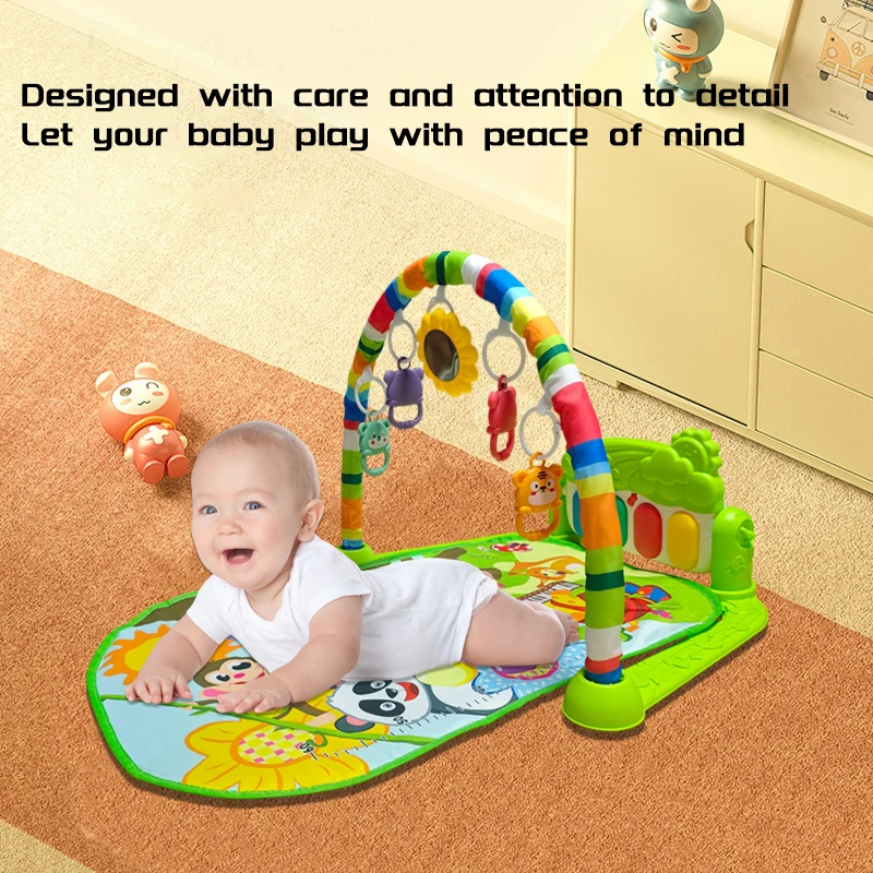 Baby Gymnastics Fitness Frame Multifunctional Children Piano Crawling Blanket Pedal Educational Mat Game Mat Baby Supplies Gifts