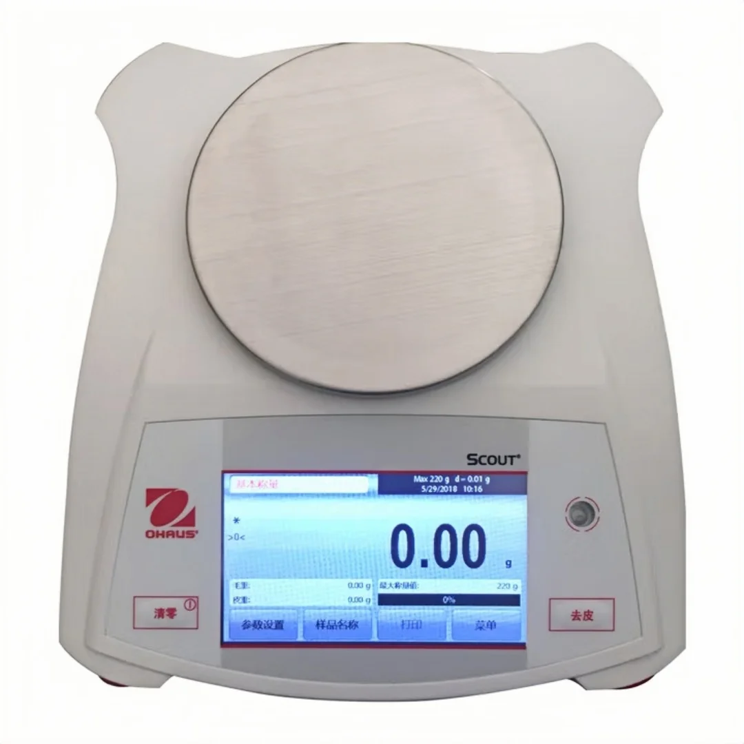 Balança analítica portátil OHAUS STX622ZH – 620g/0,1g |   Uso em laboratório e campo O painel está em chinês