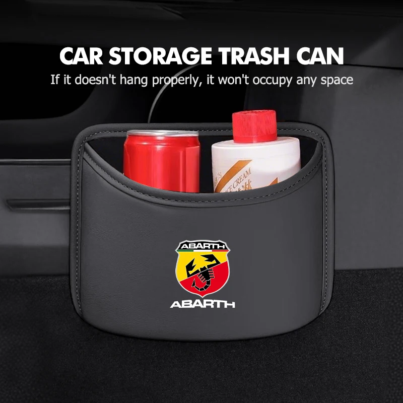 Car Trash Can Waste Rubbish Garbage Basket Organizer Storage Box For Abarth Stilo Ducato Palio Bravo Linea Doblo 500 Grande Tipo