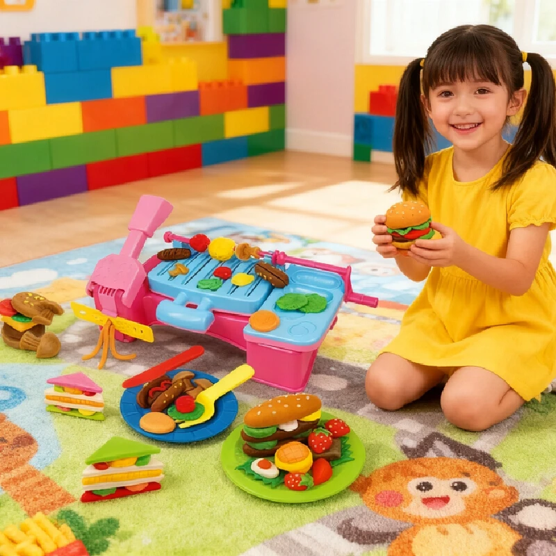 مجموعة ألعاب الطين الملونة المبتكرة الجديدة للأطفال من سلسلة التعليم المبكر بين الوالدين والطفل هدية عيد ميلاد.