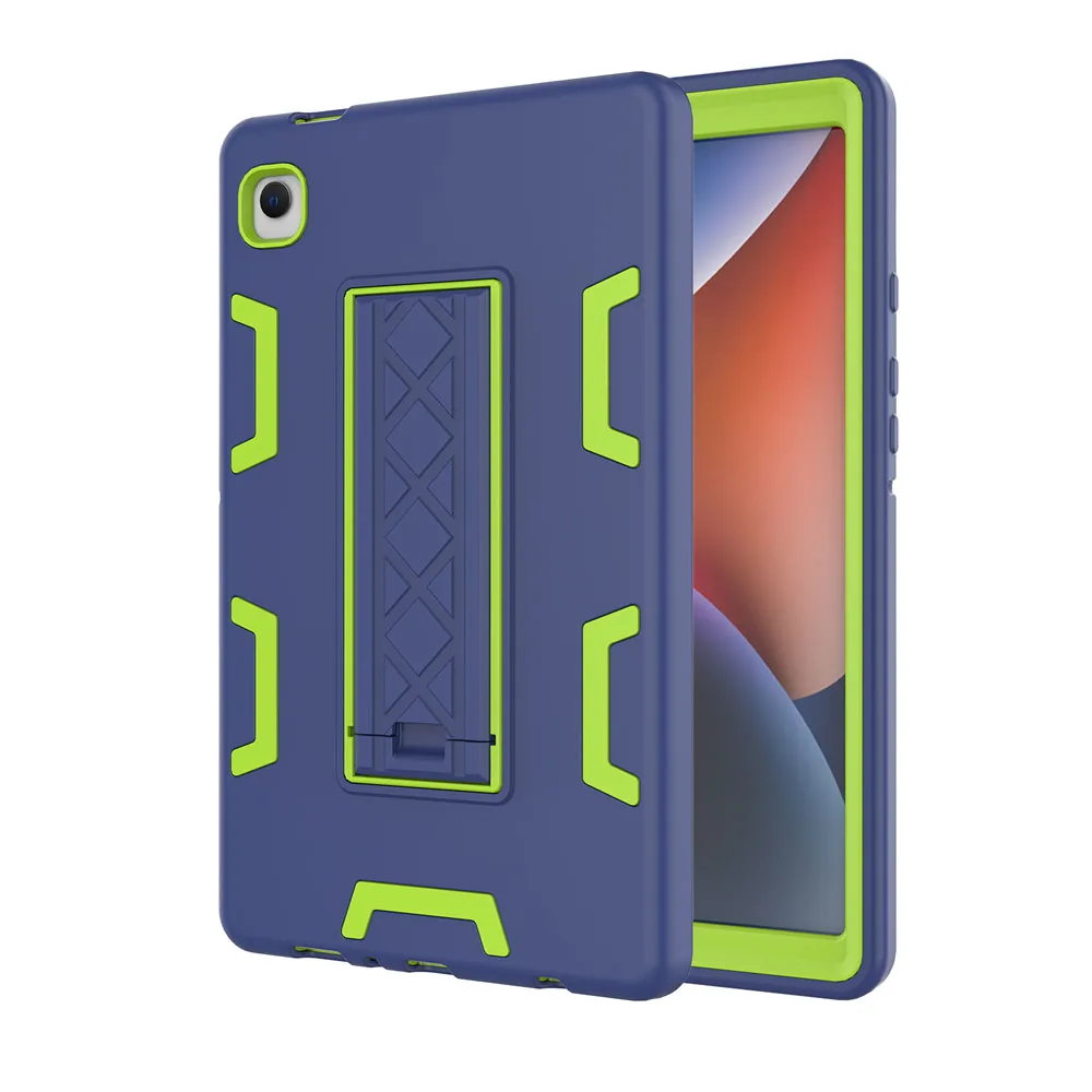 For Samsung Galaxy Tab A9 8.7 inch Case Shockproof Hard PC Soft Silicone Stand Cover Four Corner Anti-Drop Protective Shell