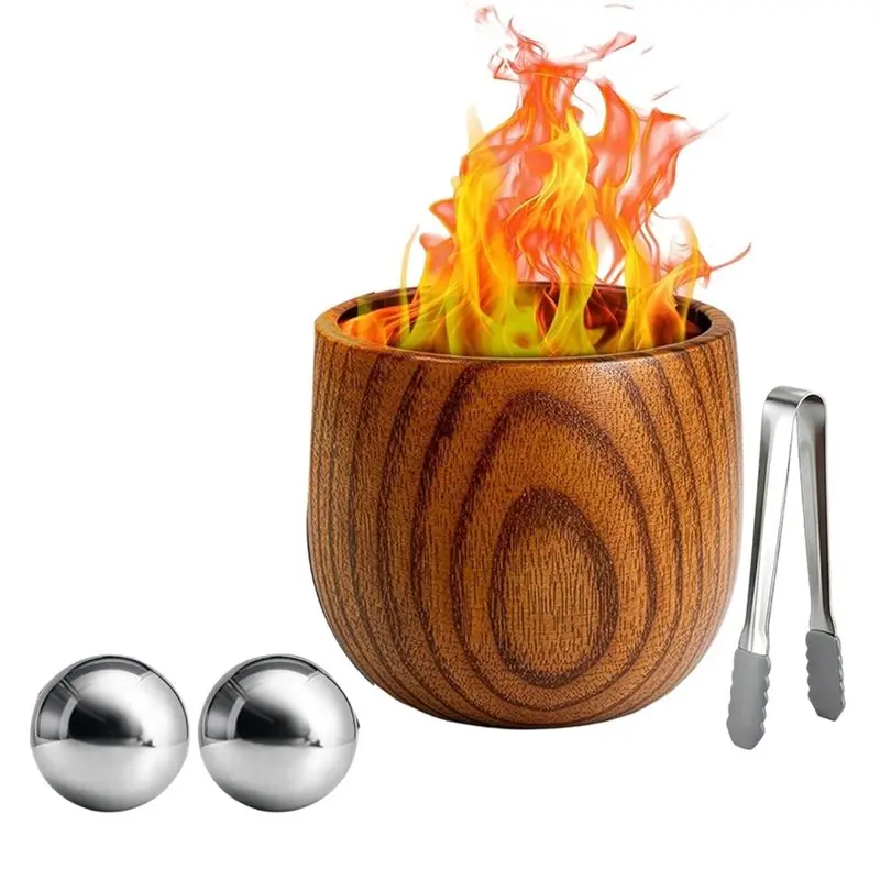 Old Fashion For Men Whiskey Glasses Charred Wooden Gifts For Dad, Bourbon Drinking Collins Cup,Fathers Day