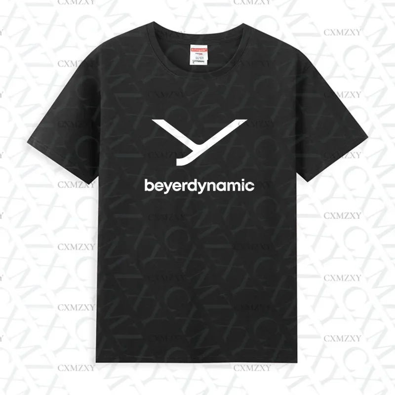 

2025 Men T Shirt Casual Beyerdynamic Logo T-shirt Graphic Summer Short Sleeves 100% Cotton S-3XL