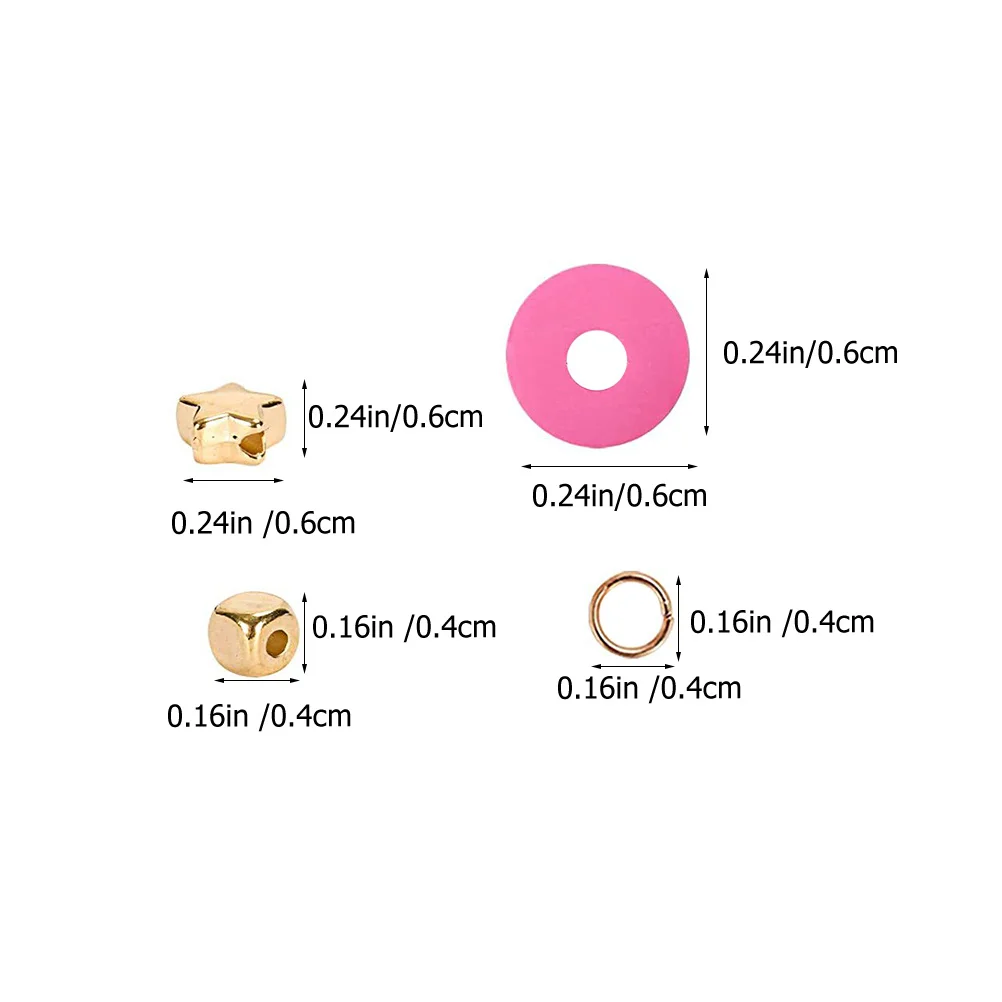 1 مجموعة الطين لصنع المجوهرات لتقوم بها بنفسك الحرفية الكبار صندوق تخزين وشملت الطين حبة سوار مطرز أساور عدة صانع سوار #4