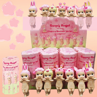 1-24 pçs série flor de cerejeira hippers caixa cega mini figura colecionável telefone decoração mesa presente de natal caixa mis