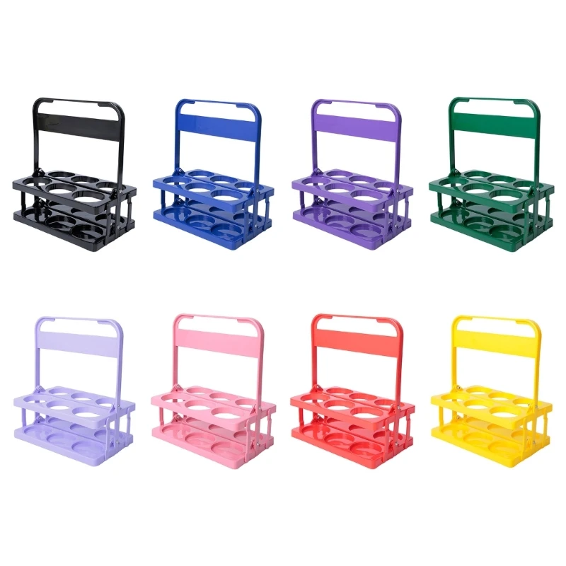 Plastic Drink Holder Compact Beer Bottle Carrier Space Saving Beer Rack Reusable Beer Bottle Holder for Bars and Home