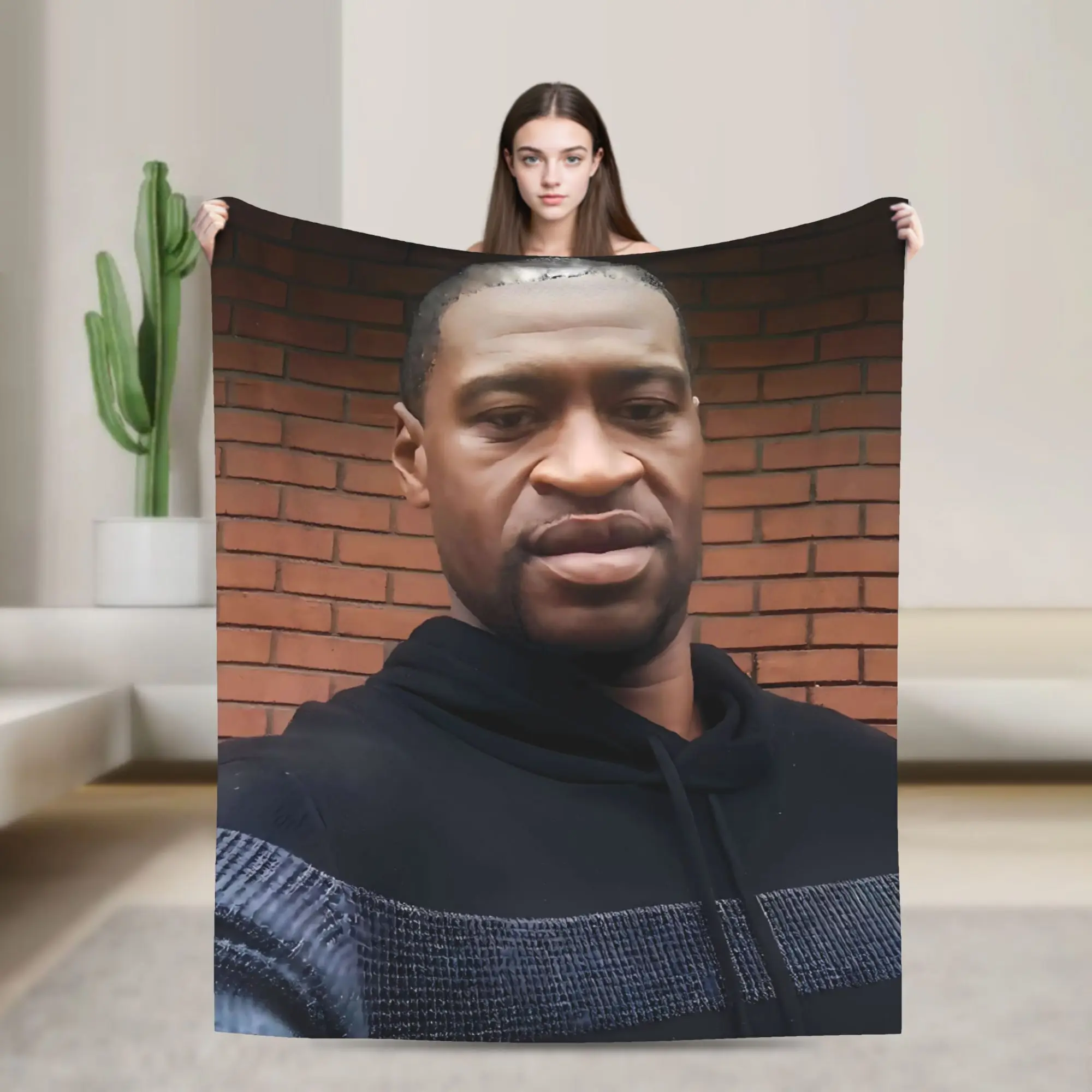 

I Cant Breathe George Floyd Blanket Travel Office Flannel Throw Blanket For Home Decor Super Warm Design Quality Bedspread Gift