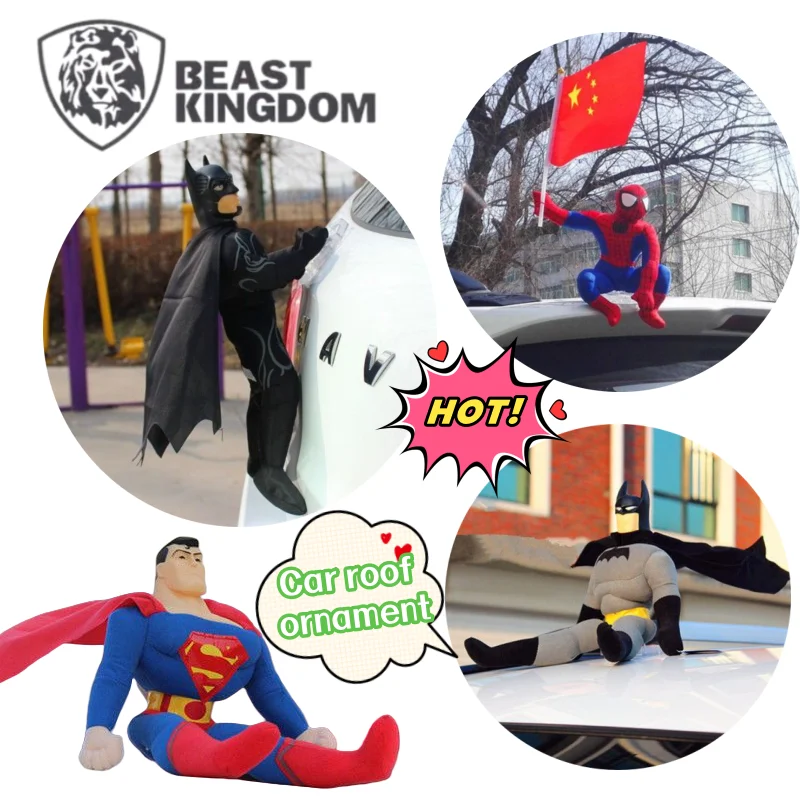 

Новый BeastKingdom Бэтмен Супермен Человек-Паук креативное модное крутое одеяло на крышу автомобиля кукла персонализированные декоративные украшения для кукол