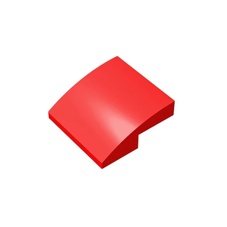 10 Uds MOC ensambla partículas 32803 pendiente curvada 2x2 bloques de construcción invertidos