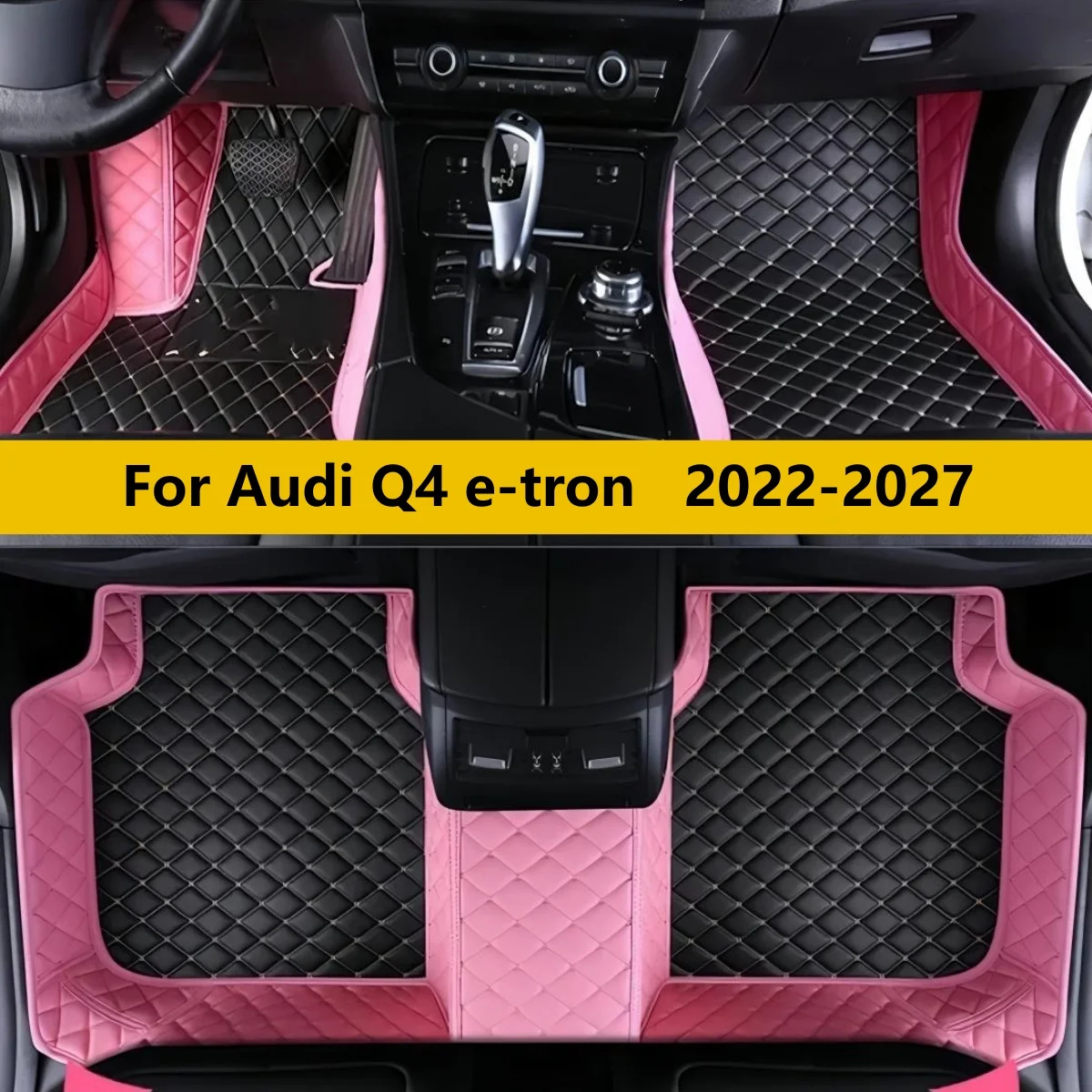 

Автомобильные коврики для Audi Q4 e-tron Electric SUV 2022-2027: полный комплект, кожаные, для пола салона