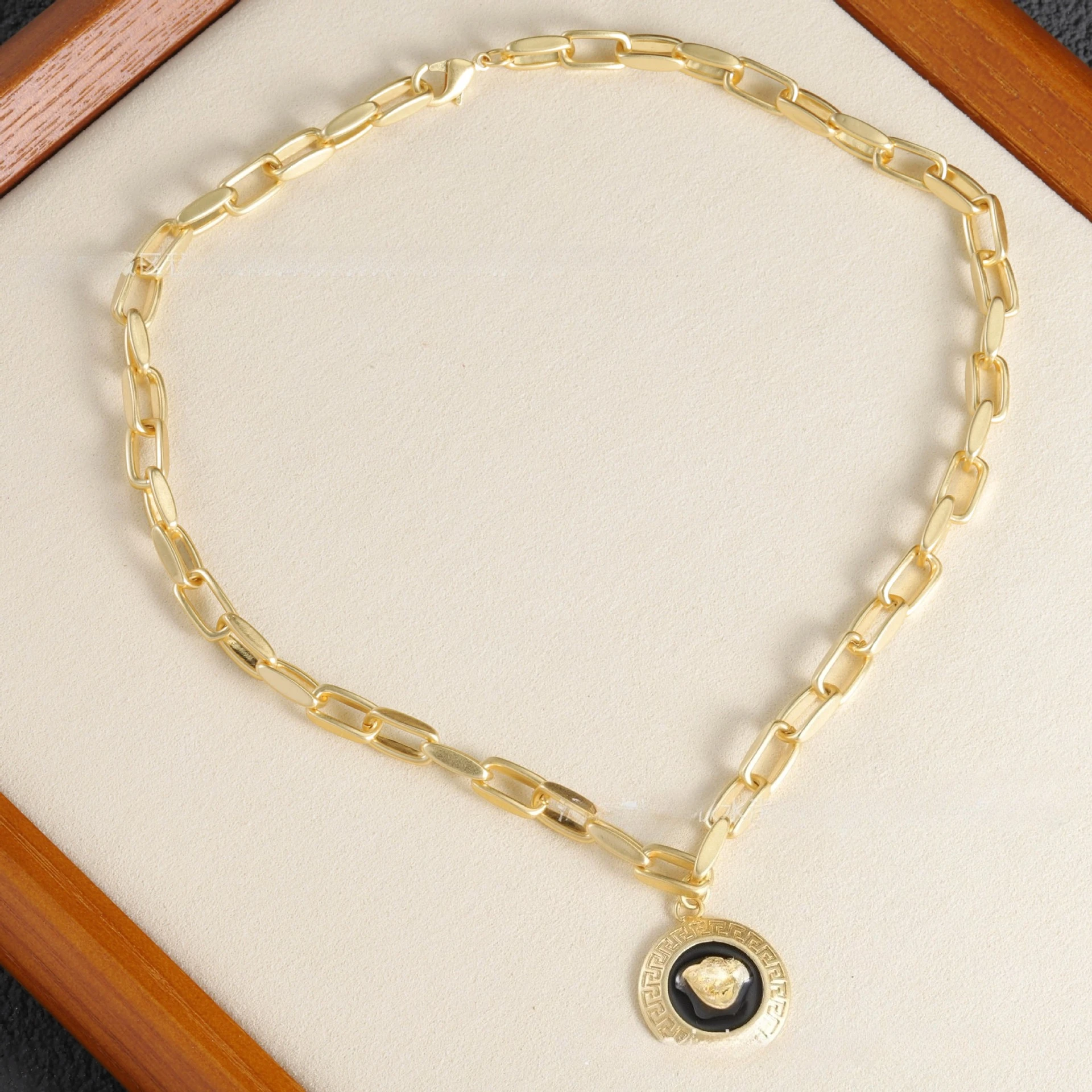 

Ожерелье с бумажным узором, женский браслет в европейском и американском стиле в придворном стиле, мода 2025