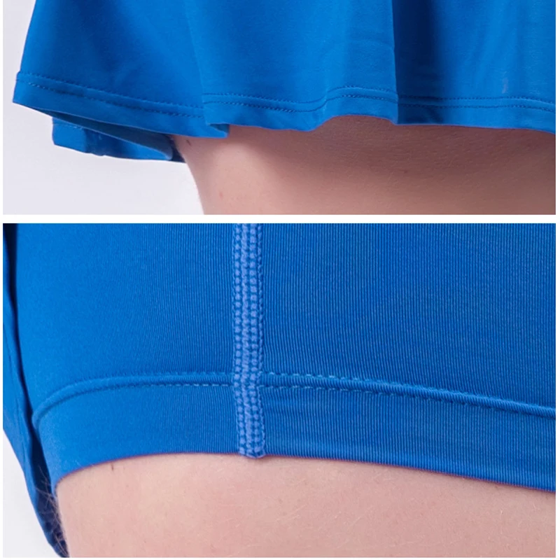 Women's High Waist Stretch Athletic Workout Active Fitness Tennis Yoga Shorts Female 2 in 1 Running Double Layer Sports Shorts